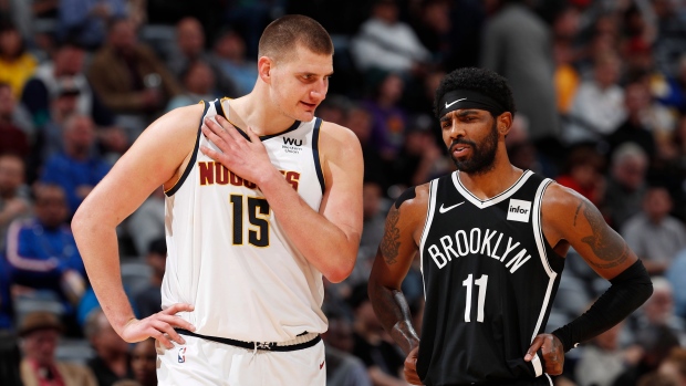 Nikola Jokic and Kyrie Irving