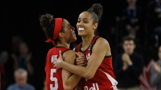 Kia Nurse and Nayo Raincock-Ekunwe, The Canadian Press Kia Nurse and Nayo Raincock-Ekunwe