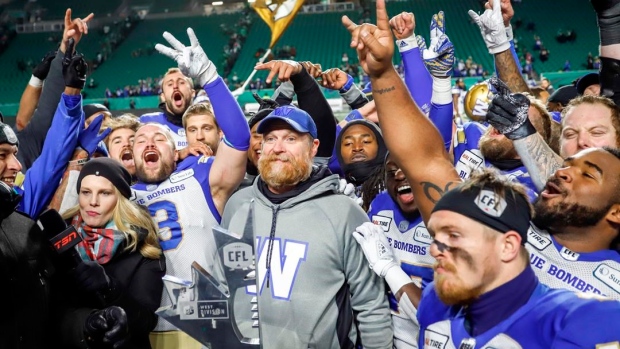 Blue Bombers earn Grey Cup berth with 20-13 win over Roughriders Article Image 0, The Canadian Press Blue Bombers earn Grey Cup berth with 20-13 win over Roughriders Article Image 0