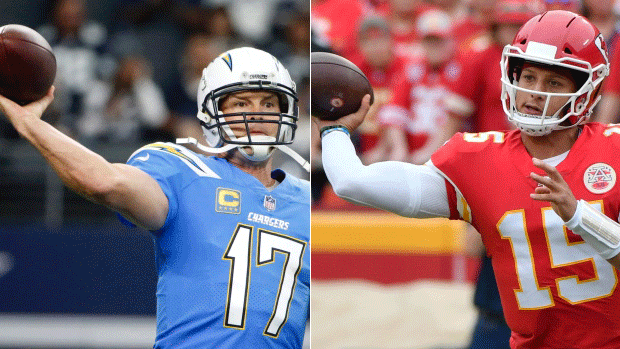 Philip Rivers and Patrick Mahomes, The Canadian Press Philip Rivers and Patrick Mahomes