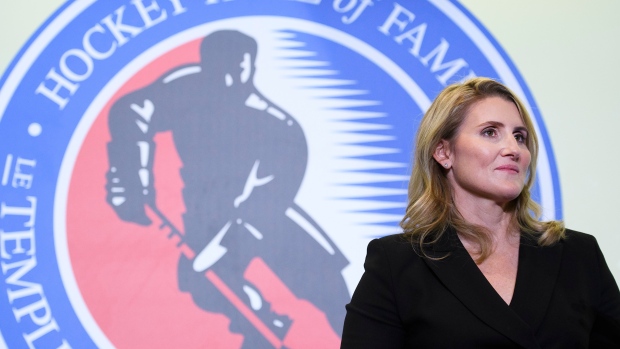 Hockey Hall of Fame inductee Hayley Wickenheiser 