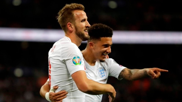 Harry Kane celebrates, The Canadian Press Harry Kane celebrates
