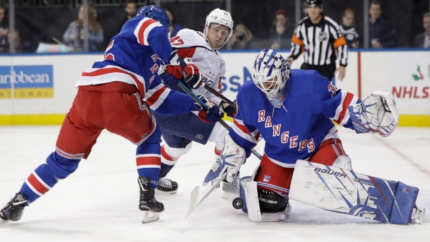 Henrik Lundqvist and New York Rangers celebrate