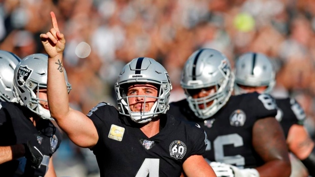 Raiders look to keep rolling on road vs. Jets , The Canadian Press Raiders look to keep rolling on road vs. Jets