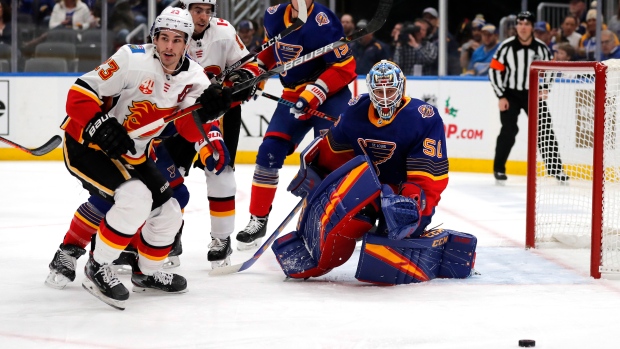 Sean Monahan Jordan Binnington, The Canadian Press Sean Monahan Jordan Binnington