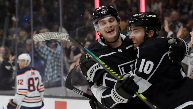 Los Angeles Kings celebrate, The Canadian Press Los Angeles Kings celebrate
