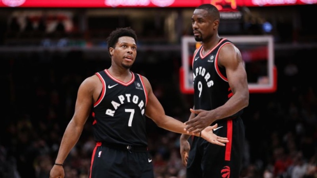 Kyle Lowry and Serge Ibaka