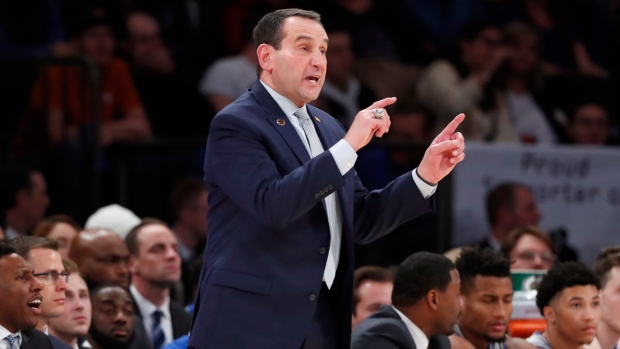 Mike Krzyzewski, The Canadian Press Mike Krzyzewski