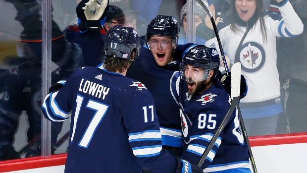 Winnipeg Jets celebrate