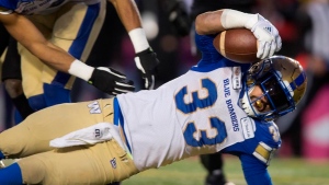 Bombers' RB Harris (knee) on 6-game injured list