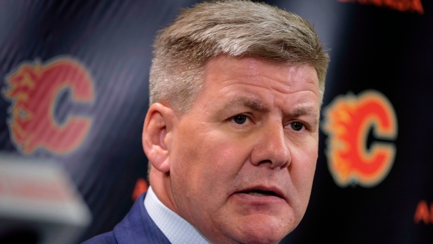 Flames head coach Bill Peters 