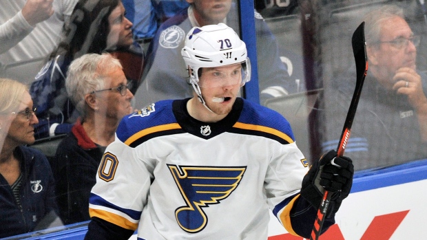 Sundqvist returns to Blues on 1-year, $775K contract