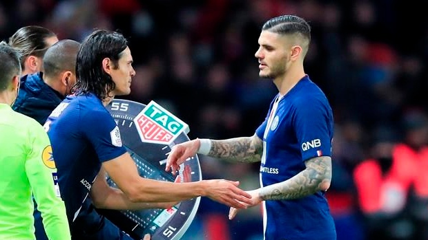 Edinson Cavani Mauro Icardi, The Canadian Press Edinson Cavani Mauro Icardi
