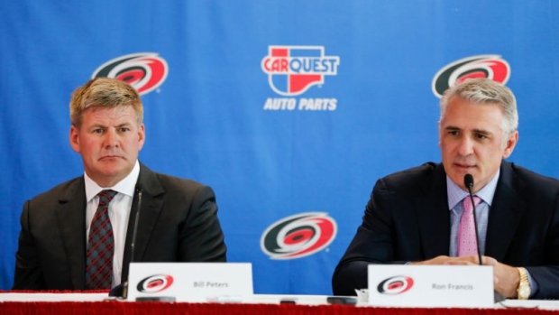Bill Peters and Ron Francis, The Canadian Press Bill Peters and Ron Francis