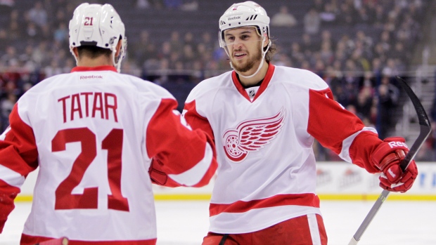 Brendan Smith and Tomas Tatar, The Canadian Press Brendan Smith and Tomas Tatar