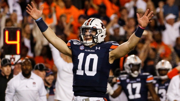 Auburn quarterback Bo Nix, The Canadian Press Auburn quarterback Bo Nix