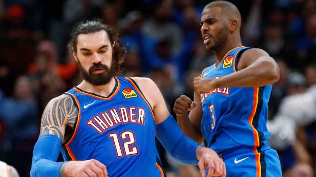 Steven Adams Chris Paul 