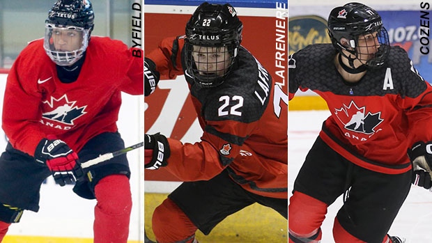 World Junior Selection Camp roster players, IIHF Images/The Canadian Press World Junior Selection Camp roster players