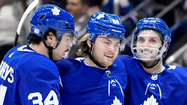 Auston Matthews William Nylander Alexander Kerfoot, The Canadian Press Auston Matthews William Nylander Alexander Kerfoot