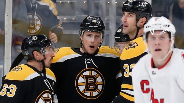 Brad Marchand Charlie Coyle Zdeno Chara