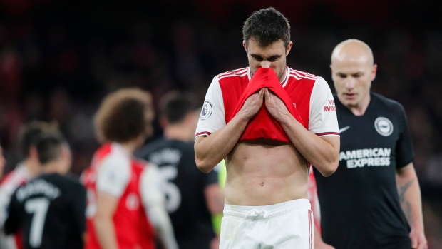 Arsenal's Sokratis Papastathopoulos, The Canadian Press Arsenal's Sokratis Papastathopoulos