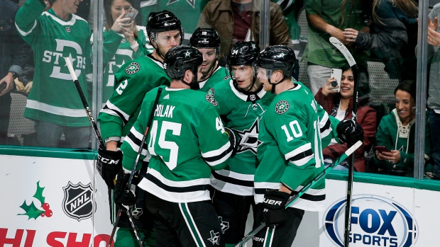 Dallas Stars celebrate, The Canadian Press Dallas Stars celebrate