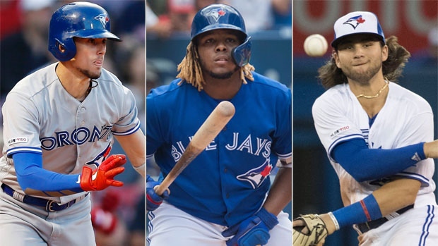 Cavan Biggio Vladimir Guerrero Jr. Bo Bichette