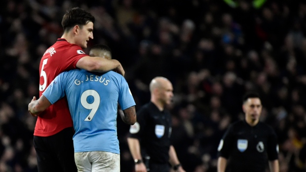 Harry Maguire Gabriel Jesus , The Canadian Press Harry Maguire Gabriel Jesus