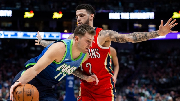 Luka Doncic Lonzo Ball, The Canadian Press Luka Doncic Lonzo Ball