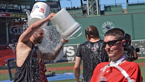 Pete Frates, right, The Canadian Press Pete Frates, right