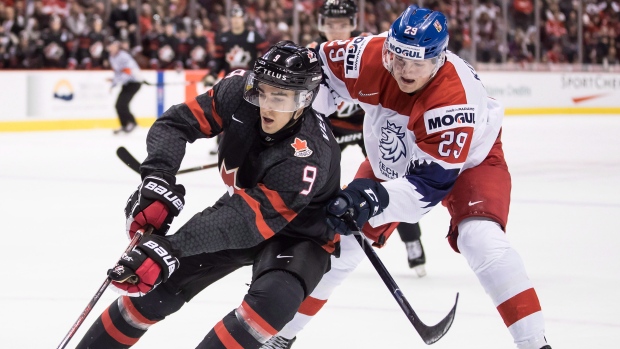 Team Canada forward Joe Veleno, The Canadian Press Team Canada forward Joe Veleno