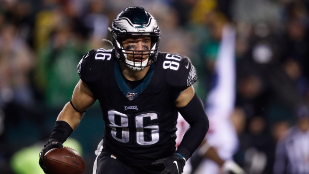 Zach Ertz, The Canadian Press Zach Ertz