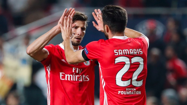 Ruben Dias Andreas Samaris, The Canadian Press Ruben Dias Andreas Samaris