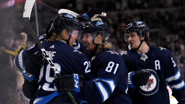 Winnipeg Jets celebrate , The Canadian Press Winnipeg Jets celebrate