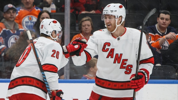 Sebastian Aho Dougie Hamilton, The Canadian Press Sebastian Aho Dougie Hamilton