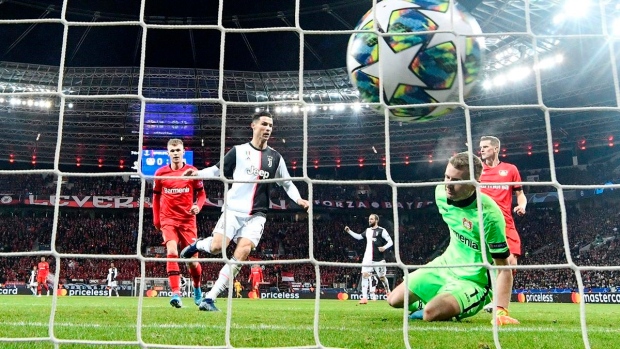 Ronaldo scores in Champions League, The Canadian Press Ronaldo scores in Champions League