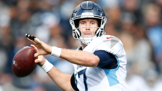 Titans quarterback Ryan Tannehill , The Canadian Press Titans quarterback Ryan Tannehill