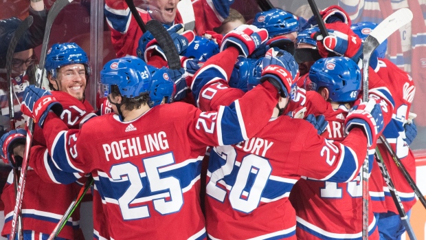 Montreal Canadiens celebrate