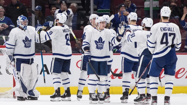 Maple Leafs celebrate