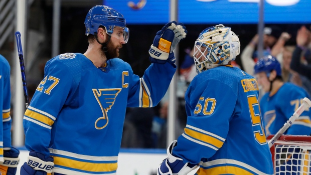 Alex Pietrangelo Jordan Binnington, The Canadian Press Alex Pietrangelo Jordan Binnington