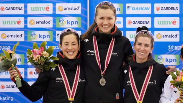 Ivanie Blondin, Isabelle Weidemann, Valerie Maltais, The Canadian Press Ivanie Blondin, Isabelle Weidemann, Valerie Maltais
