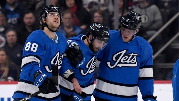 Andrew Copp Mathieu Perreault Nathan Beaulieu, The Canadian Press Andrew Copp Mathieu Perreault Nathan Beaulieu