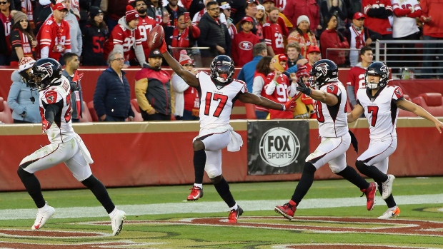 Atlanta Falcons celebrate