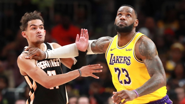 Trae Young LeBron James, The Canadian Press Trae Young LeBron James