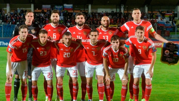 Russia's national soccer team, The Canadian Press Russia's national soccer team