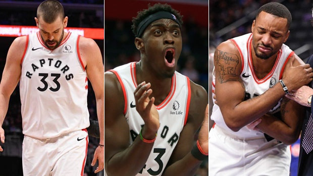 Marc Gasol, Pascal Siakam, Norm Powell, The Canadian Press Marc Gasol, Pascal Siakam, Norm Powell