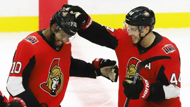 Anthony Duclair and John Gabriel Pageau