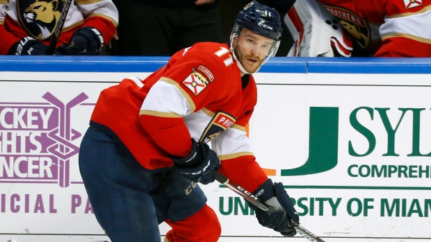 Jonathan Huberdeau stays focused 