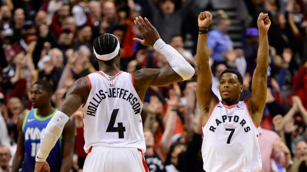 Kyle Lowry and Rondae Hollis-Jefferson 