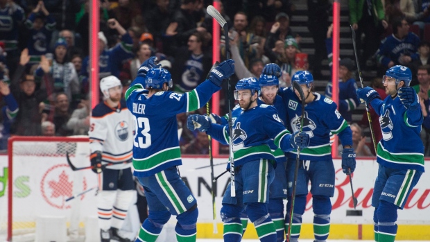 Canucks Celebrate , The Canadian Press Canucks Celebrate